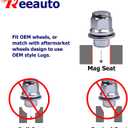 12x1.5 Lug Nuts 20 Pcs Chrome Closed End Mag Style Lug Nuts with Washer 13/16" (21mm) Hex Compatible with Toyota Camry/Corolla/Tacoma Lexus