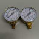 SA - Low and High Pressure Gauges for Oxygen Regulator 0-100 psi & 0-4000 psi - 2 inches - 1/8'' Thread - LDB