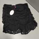 Avidlove Women's Sexy Skirt Ruched Bodycon Double Layer Casual Mini Skirt Size M