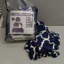 Peryiter 3 Pcs Couch Cover Set for Living Room Furniture Covers for Couch and Sofas Loveseat Arm Chair Slipcover, Furniture Protector, Stretch, Wrinkle Free(Navy Blue)