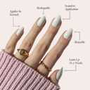 Glamnetic Press On Nails - Angel | Opaque White Short Almond Fake Nails, Salon Quality | 12 Sizes - 24 Nail Kit