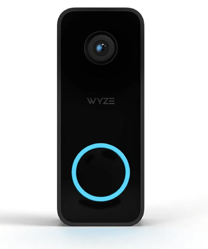 WYZE Wired Doorbell Camera v2(existing doorbell Wiring Required), 2K Security Video Doorbell, Color Night Vision, 2-Way Audio, Package Monitor, Works with Alexa & Google Assistant. Free Expert Setup