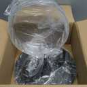 Black Flush Mount Ceiling Light Fixtures, 2-Light Ceiling Mount for Farmhouse with Seeded Glass Lampshade, Industrial Flush Mount Light Fixture Farmhouse for Hallway, Kitchen, Entryway and Foyer