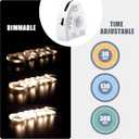Under Bed Lights Motion Sensor, Motion Activated Bed Lighting, 12V Power Adapter, Dimmable LED Strip Night Light for Bedroom, Stairs, Crib, Cabinet, Warm White - 5FT Single Kit