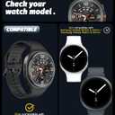 2 x Orzero (3 Pack) Tempered Glass Watch Screen Protector Compatible for Samsung Galaxy Watch 8 Classic 46mm, Protector De Pantalla with Auto Alignment Tool 9 Hardness HD Anti-Scratch Bubble Free