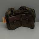 Wildroad Waxed Canvas Duffle Bag - 60L Waterproof Genuine Leather Weekender Overnight Travel Hand Bag (Vintage Grey)