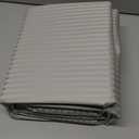 Mayfair Linen 100% Cotton Striped Sheets Full Size Bed Set - 500 Thread Count Damask Sheets Full Size 4 PC Set (Silver Grey Stripe), Soft, Cooling, Sateen Weave Hotel-Quality 16" Deep Pocket Bedsheet