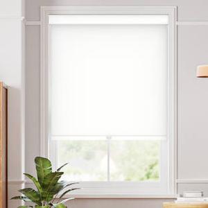 ChrisDowa 100% Blackout Roller Shade, Window Blind with Thermal Insulated, UV Protection Fabric. Total Blackout Roller Blind for Office and Home. Easy to Install. White,46" W x 72" H