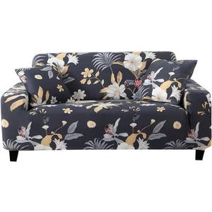 HOOBUY Printed Sofa Cover Stretch Couch Covers Sofa Slipcovers for 3 Cushion Couch with Two Free Pillow Case (US-HXMY, 3 Seater/Large 2 Seater)