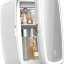 Electactic 6L Mini Skincare Fridge, Mini Fridge with LED Mirror, Compact