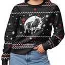 99TIMORO Funny Ugly Christmas Sweater for Men and Women, Holiday Pullover 2025, Novelty Crewneck Sweatshirt, Festive Gift (XL)