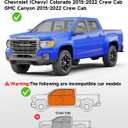 in-Channel Rain Guards Fit for Truck Chevy Colorado/GMC Canyon 2015-2022 Crew Cab Window Rain Guards Visors Vent Visors Window Deflector Vent Shades Car Accessories -4 pcs