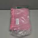 YOKIVE 6 Pack Mesh Cosmetic Bags, A6 Nylon Pencil Cases | Zipper Travel Organizers Makeup Pouch, Great for Home (Pink)