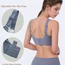 Womens Seamless Bra No Underwire Comfort Push Up Bras, Ultra Soft Wireless Training Bralette for Women T-Shirt Bra (Gray, XXXL)