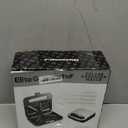 Elite Gourmet ESM2207XSS Sandwich Panini Maker Grilled Cheese, Machine Tuna Melt Omelets Non-stick Cooking Surface, 2 Slice, 750 Watts, Stainless Steel