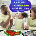 QUOKKA Shimmer Puzzles for Kids Ages 4-6  48 Piece Shaped Jigsaw Puzzles for Toddlers 3-5  4-Pack Dragon, Rocket, Firetruck & Dinosaur Children's Game Ages 4-8  Unique Gift Toy for Preschoolers