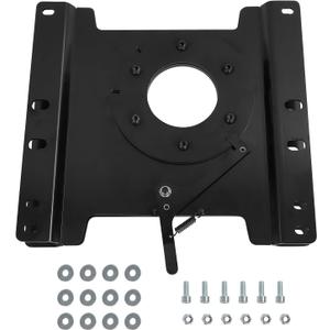 Driver Seat Swivel Base Compatible with Ford Econoline E150 E250 E350 E450 1997-2025 360 Rotation Heavy Duty Rust Proof Seat Swivel Base Mount Plate (Left Side)