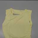 SUUKSESS Women Sexy Backless Tank Top Going Out Double Lined Y2k Basic Crop Tops (Large, 01 Yellow)
