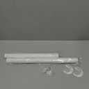 Closet Rods for Hanging Clothes, 17 to 39 Inches Stepless Adjustable Metal Closet Rod, 1.3 Inches Heavy Duty Clothes Hanging Rod for Closet Wardrobes Laundry RV (Matte White)