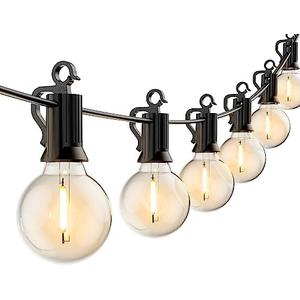 Brightown 80 FT Outdoor String Lights - Connectable LED Patio Lights with 80 G40 Globe Plastic Bulbs, All Weatherproof Commercial Hanging Lights for Outside Party Backyard Porch Bistro
