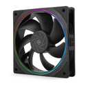 Thermalright TL-S12 120mm Silent CPU Fan, Computer Case Cooler, ARGB Thin Aperture,4pin PWM Connector, with S-FDB Bearing, up to 1500RPM PC Cooling Fan, Black