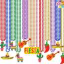 JOYIN 24 PCS Cinco de Mayo Necklaces Bead, Fiesta Beaded Necklace for Mexican Themed Bachelorette Party Favors, Taco Tuesday, Dia De Muertos Festivals, Photo Props Carnivals Event Decorations