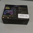 ELISWEEN Switch Controller for Nintendo Switch/OLED/Lite, Replacement for Nintendo Switch Pro Controller Support PC & Android/iOS with Cool RGB LED, Wireless Switch Controller with Turbo,Vibration (Dark Brown Light)