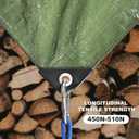 Tarps Waterproof 8x10 Feet, 2 Pack Heavy Duty Blue Tarp Cover 8 Mil Thick, Resistant Plastic Tarpaulin with Metal Grommets, Outdoor Tent Cover for Emergency Rain