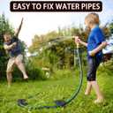 2PCS Metal Garden Hose Guide Spike, Hose Guides for Garden Heavy Duty, Cast Iron Garden Hose Guides for Outside, Rustproof Coated Hose Guide Stakes for Lawn & Yard, Plant & Flower Bed Protection