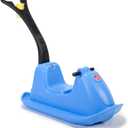 Step2 Push Around Sled, Kids Ride On Toy & Outdoor Snow Toboggan, Made of Durable Plastic, Max Weight 40 lbs., for Toddlers 1.5-3 Years Old, Blue