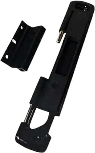 Double Bolt Lock - Sliding Patio Door Locks | Child Proof Sliding Door Lock with Anti Lift Security Lock - Sliding Door Security Fits Most Doors | Lock Replacement for Sliding Door Repair (Black)