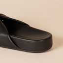 Amazon Essentials Women's Twist Slide Sandal, Slip On, Summer, Black, 9