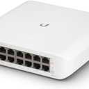 Ubiquiti - UniFi Switch (USW-Lite-16-PoE, 16 Gigabit Ethernet Ports, 8 PoE+ Ports, Wall Mounted)