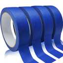 4 Rolls Premium Painters Tape, Blue Tape, Masking Tape, Paint Tape for Multi-Purpose, Painting, Painter's, DIY Crafts Arts (88yd =0.94IN*22yd*4) Decoration Labeling No Residue, Easy Removal