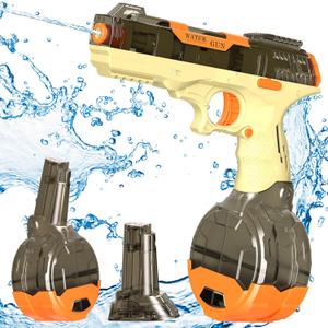 Electric Water Pistol for Kids,550+ Continuous Ammos Automatic Squirt Guns,Auto Suction with Pipe&Manual Fill,Ideal Summer Toys for Pool,Beach (1Pack)
