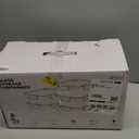 5-Pack Borosilicate Glass Containers with Tempered Lids, 35.2oz/4.4 Cup Airtight Meal Prep Set, Microwave/Freezer Safe (Blue)