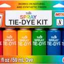 Tulip Instant Spray Tie-Dye Kit 8 Pack, No Heat Set Required, Fast and Easy on All Fabrics, 8 Rainbow Colors