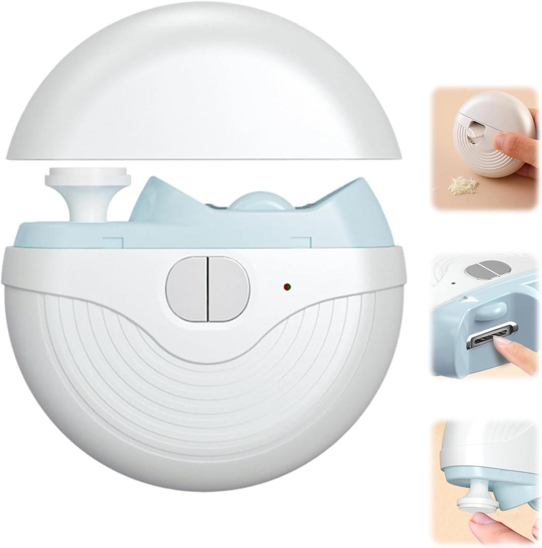 3 Speeds Strong Power Automatic Nails Trimmer,Electric Smart Nail Clippers for Adults Seniors,2 in 1 Automatic Nail Trimmer,Rechargeable Toenail Clippers with Polisher,Light,Nail Debris Storage