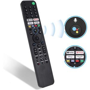 RMF-TX520U for Sony Smart TV & Bravia TV with Voice Control - Replacement Remote for Sony 2019-2023 XBR/KD/XR Series, X80J, X85J, X90J, A80J etc