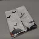 Artoid Mode Black Pumpkin Ghost Halloween Bar Kitchen Towels, 12x24 Inch Quick Dry Microfiber Cloth Dish Towels for Kitchen Drying Set of 2 (Orange)