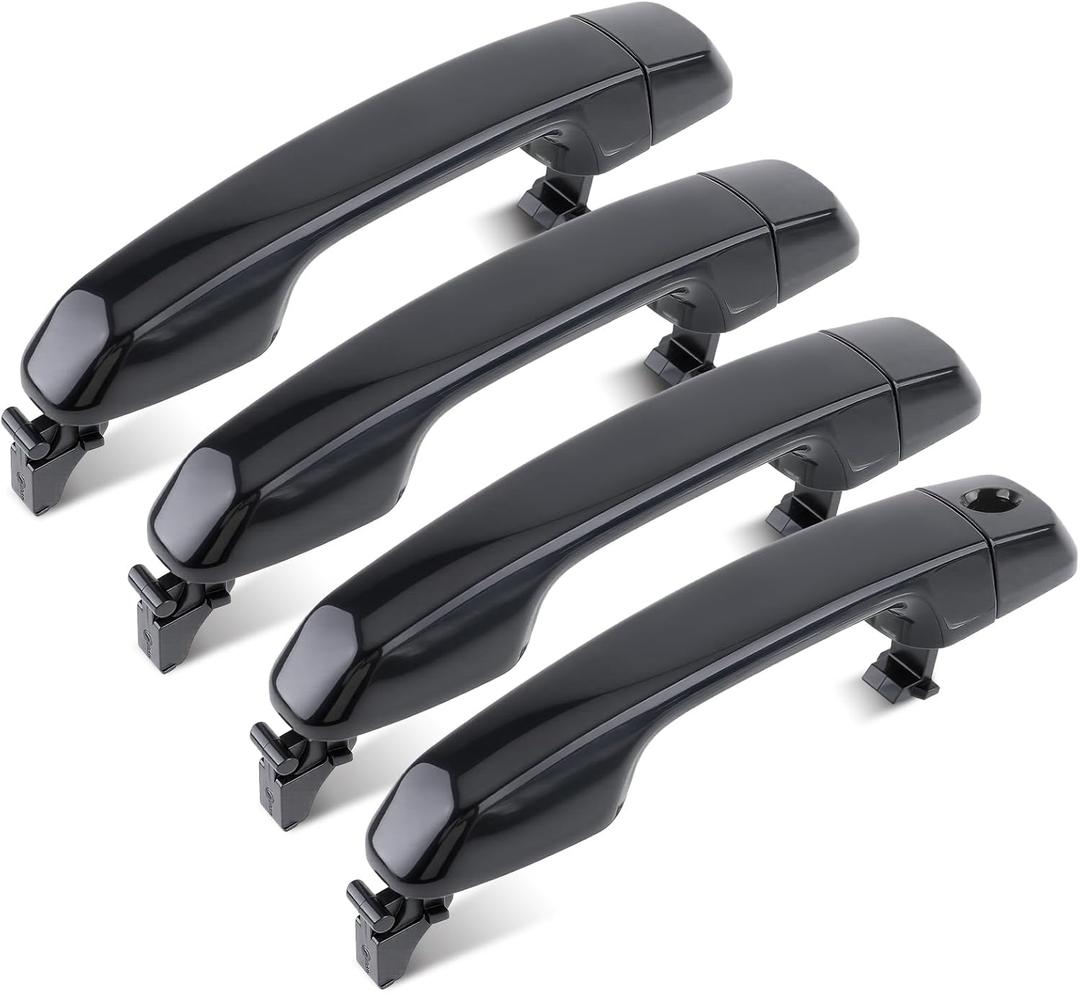 4Pcs Black Exterior Door Handles Fit for Toyota 4Runner 4.0L 20102020 for Lexus GX460 4.6L 2010-2018, Replace 69211-60090 69210-60100