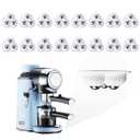 Self-Adhesive Caster Wheels for Countertop Furniture Sliders & Appliance Rollers for Kitchen, Coffee Machine, Blender, Oven Easily Solves The Problem of Desktop Sliding (White, 16pcs)