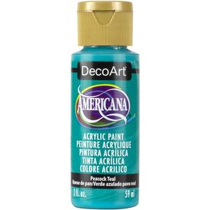DecoArt Americana Acrylic Paint 2oz, Peacock Teal