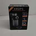 KRUPS Precision Burr Coffee Grinder: 12 Settings, 8 oz Capacity for Drip, French Press, Espresso, Pour Over, Cold Brew - Stainless Steel, 110W, Auto-Stop, Easy Clean - Coffee Grinders for Home Use