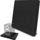 Pyle Sound Dampening Speaker Riser Foam - Audio Acoustic Noise Isolation Platform Pads Recoil Stabilizer w/ Rubber Base Pad For Studio Monitor, Subwoofer, Loudspeakers PSI12 (22.5 x 17.8 x 1.8 Inch)