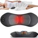 Electric Back Massager Pillow with Heat & Adjustable Lumbar Support  USB Powered Ergonomic Wedge Cushion for Chair, Bed & Couch Comfort