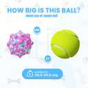 GLURUITE Dog Toys for Aggressive Chewers 4 Pack ETPU Material Prick Ball Bite Resistant Pet Chew Toys 2.55 in Colorful Interactive Dog Ball Suitable for Small Medium Dogs