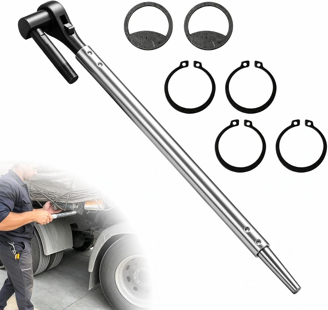 23 Inch Ratchet Cargo Winch Tensioner Wrench, Ratcheting Wrench Tool for Flatbed Trailer Winches for Flatbed Trailer Cargo Tie Down System Alloy Steel Strap Winder
