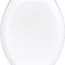 Gerber Universal Elongated Toilet Seat with Cover, Soft Close, Top Mount, Easy Install, Heavy-Duty Plastic, Adjustable Fit for Standard Elongated Toilets, Fade-Resistant, White G0099849