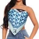 AWAYTR 35 Satin Head Scarves Women Like Silk Scarf Hair Bandanas Women Matte Neck Scarf Head Wrap Hair Headscarf